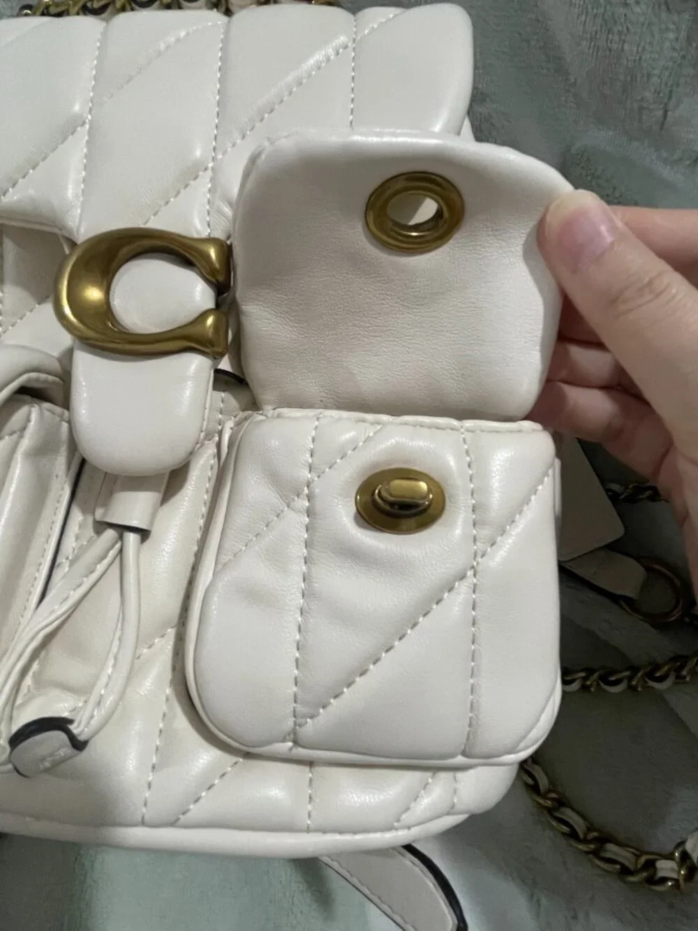 Coach Quilted Backpack